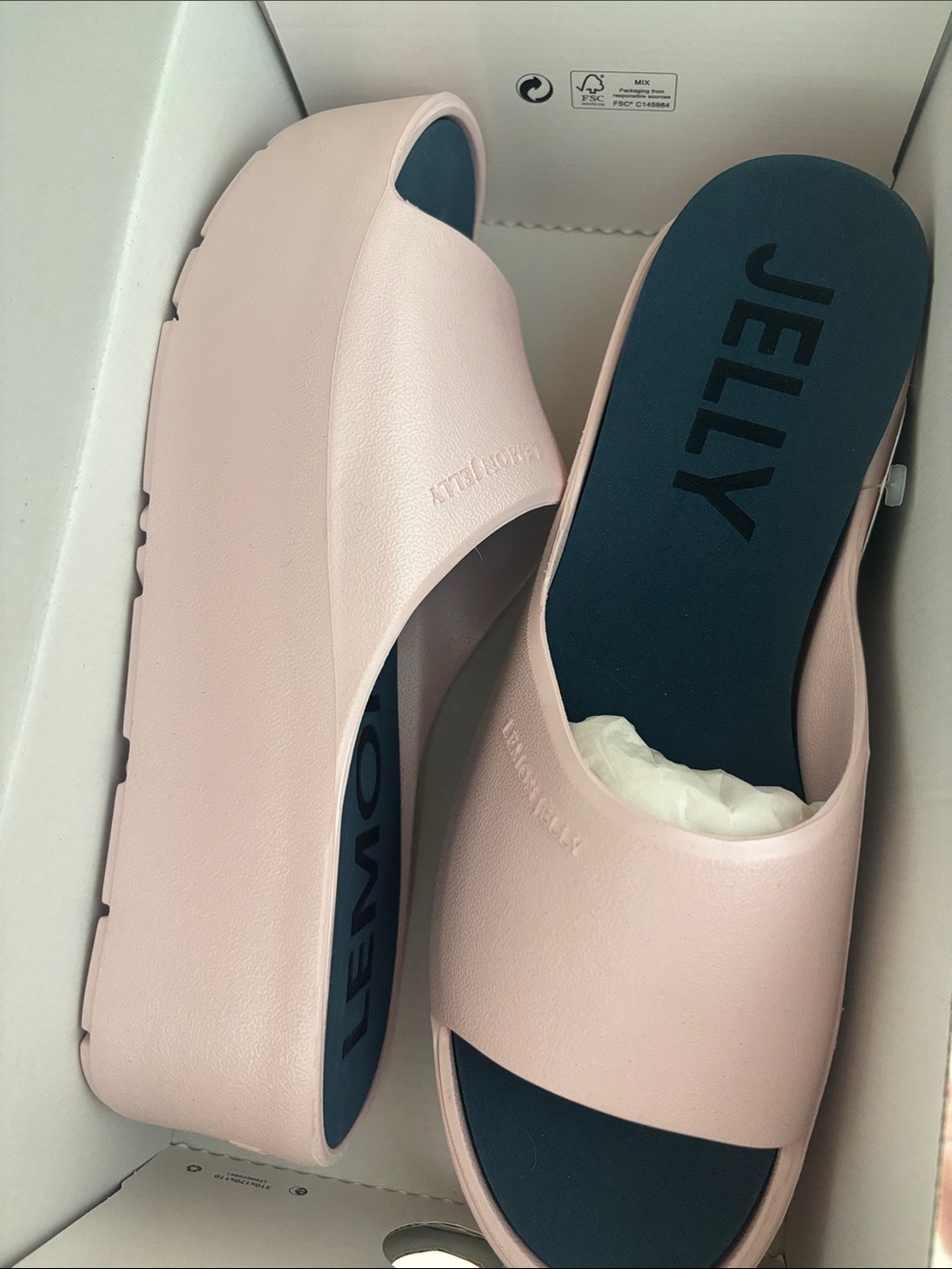 Women's Pink Platform Slide Sandal - Picture 3 of 3